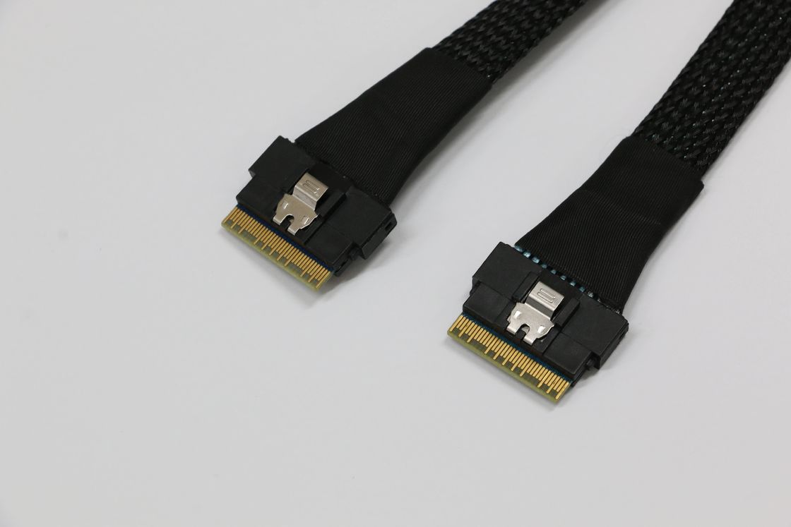 The SFF-8654 8X to SFF-8654 8X High-Speed Data Cable for Server Racks and Data Centers