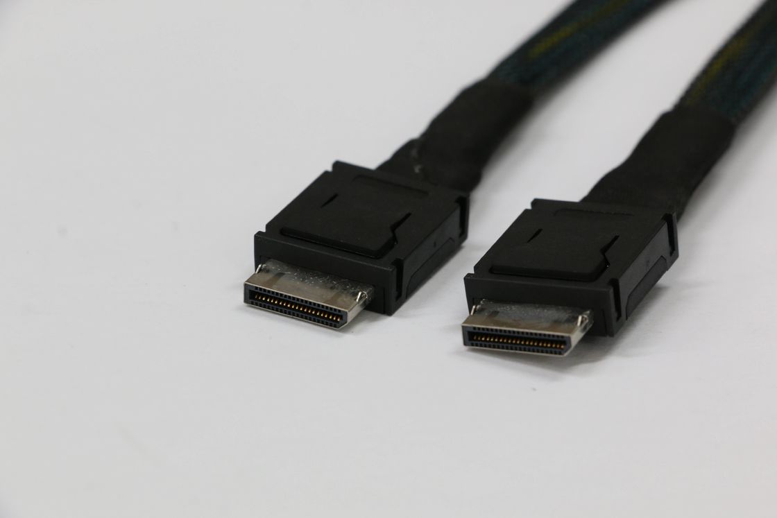 Optimized for High-Speed Data Transfer SFF-8611 4X Dual-Sided SCSI Cable 1000mm Length