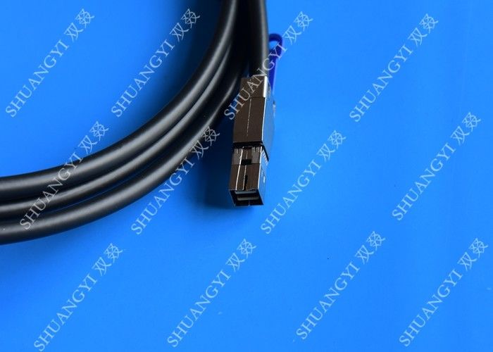 3.3FT External SAS Cable HD Mini SAS SFF-8644 To SFF-8644 Cable 1M / Black
