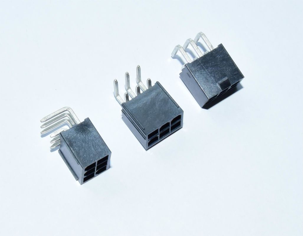 High-Performance Double Row 2x3p Black Elbow Pin Header for Stable Signal Transmission