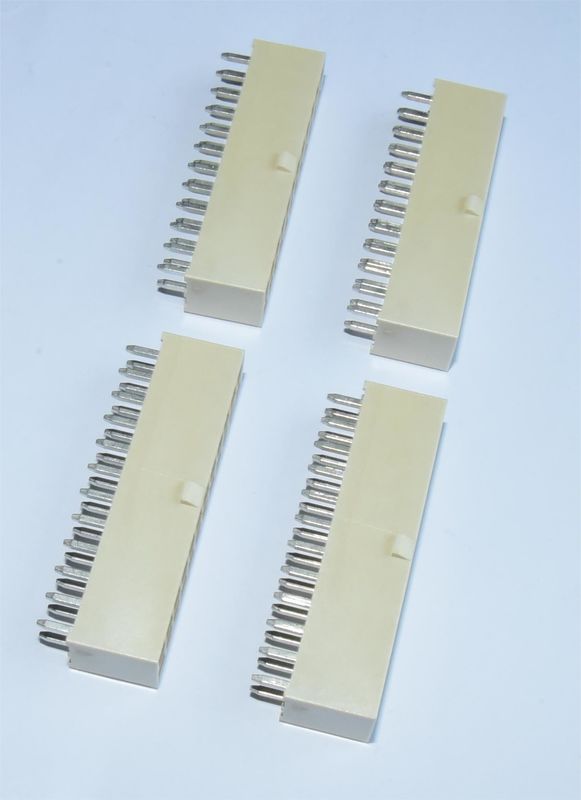 Double Row 2x12P Natural Straight Pin Header with Tin Plated Pins for High-Density Connections on PCB