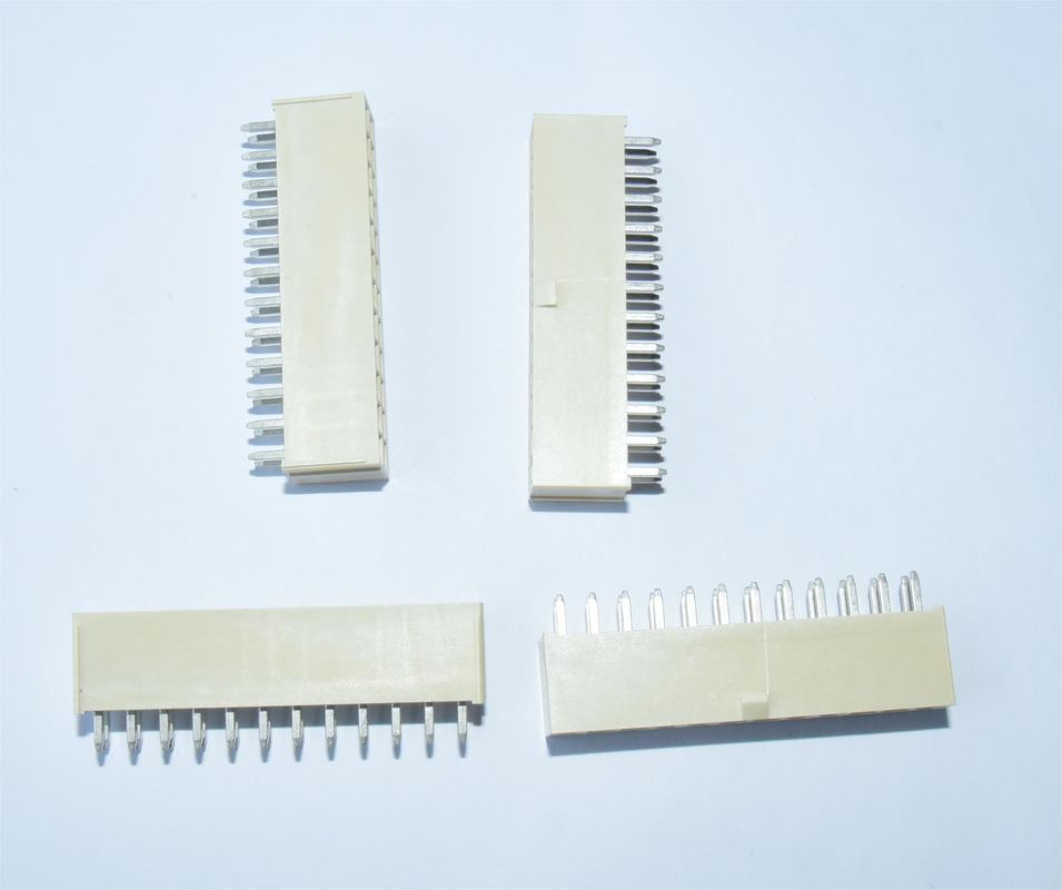 Double Row 2x12P Natural Straight Pin Header with Tin Plated Pins for High-Density Connections on PCB