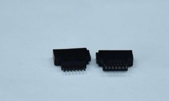 SATA 7p Femal Solder Type 180° Au 15u'' Plated Wire to Board Connector