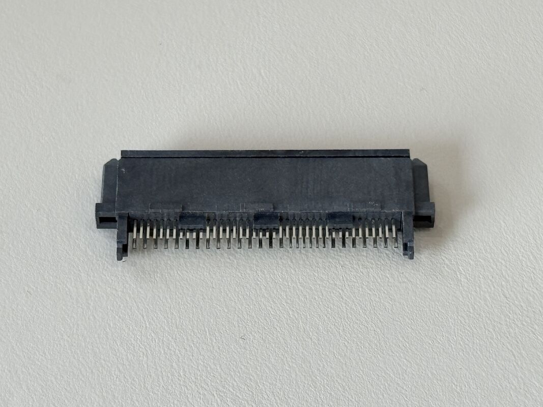 SAS 68Pin Female 180° Wire to Board Connector 30u'' Gold Plated High-Speed Signal Transmission PCB Electronic Connector for Server and Storage Devices