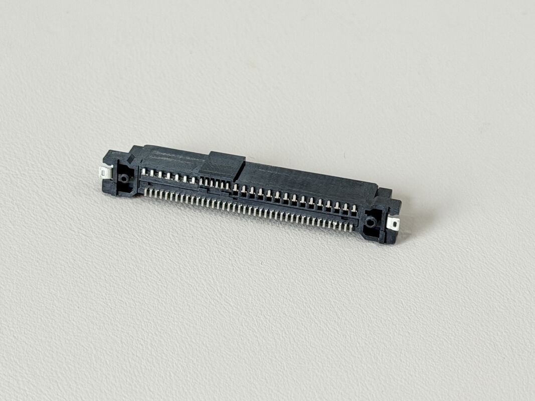 SAS 68Pin Female SMT Gold Plated 30u’’ Wire to Board Connector with PCB – High-Speed Server Storage Data Transmission Connector