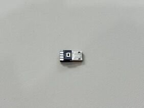 USB Micro-B Wire Terminal Connector | 5F/3R Black Cable End | Gold-Plated G/F | Electronic Signal Wire-to-Cable Connector