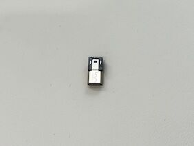 USB Micro-B Wire Terminal Connector | 5F/3R Black Cable End | Gold-Plated G/F | Electronic Signal Wire-to-Cable Connector