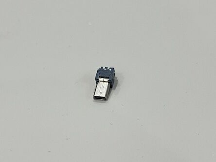 Mini USB 8-Pin Female Wire-End Connector Gold-Plated Brass Shell | Electronic Cable Connector for Power & Signal Transmission