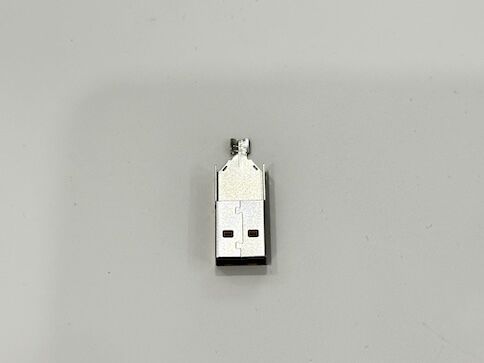 USB 2.0 AM Three-Piece Back Cover Connector | Electrical Signal Wire Cable Terminal Connector | Tin Plated Power Transmission Male Plug