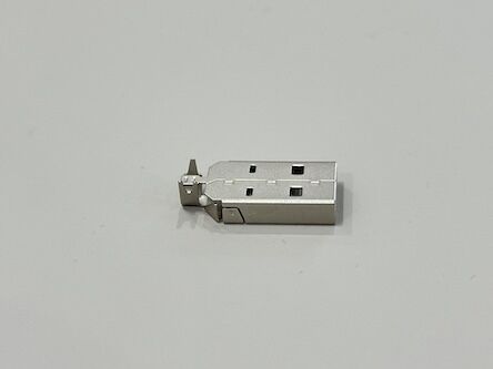 USB 2.0 AM Connector Two-Piece Shell 24.7mm | Electrical Cable Terminal Assembly for Power & Data Transmission
