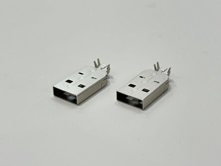 USB 2.0 AM Connector Two-Piece Shell 24.7mm | Electrical Cable Terminal Assembly for Power & Data Transmission
