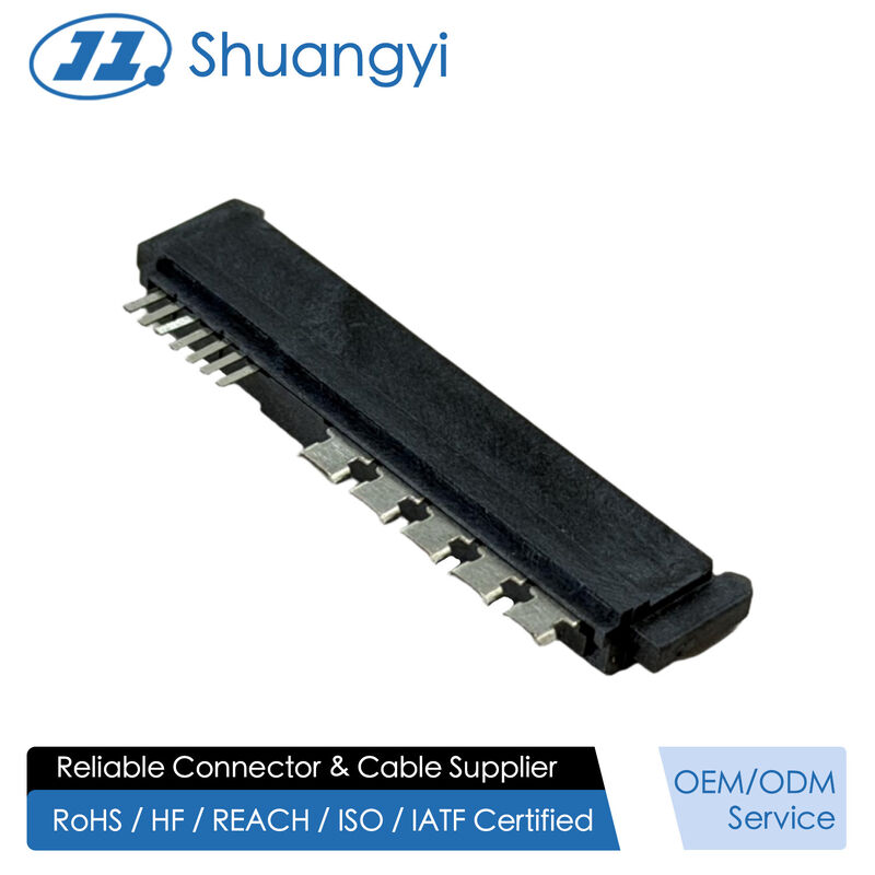 High-Speed SAS4.0 29Pin Female Cable Connector, 180° Wire Solder Type with Peg & SUS Clip, 15U
