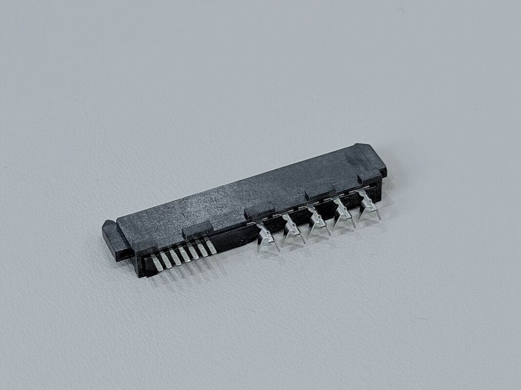 High-Speed SAS 29P IDC Female Pin Connector 180° with Locating Peg, Phosphor Bronze Terminals & 15U