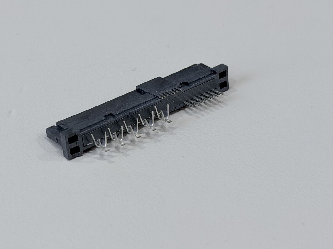 High-Reliability SAS 29P 180° IDC Female PCB Connector, Ni/Au/Sn Plated Terminals | Electrical Wire Cable Connector Customization for Server & Power Applications