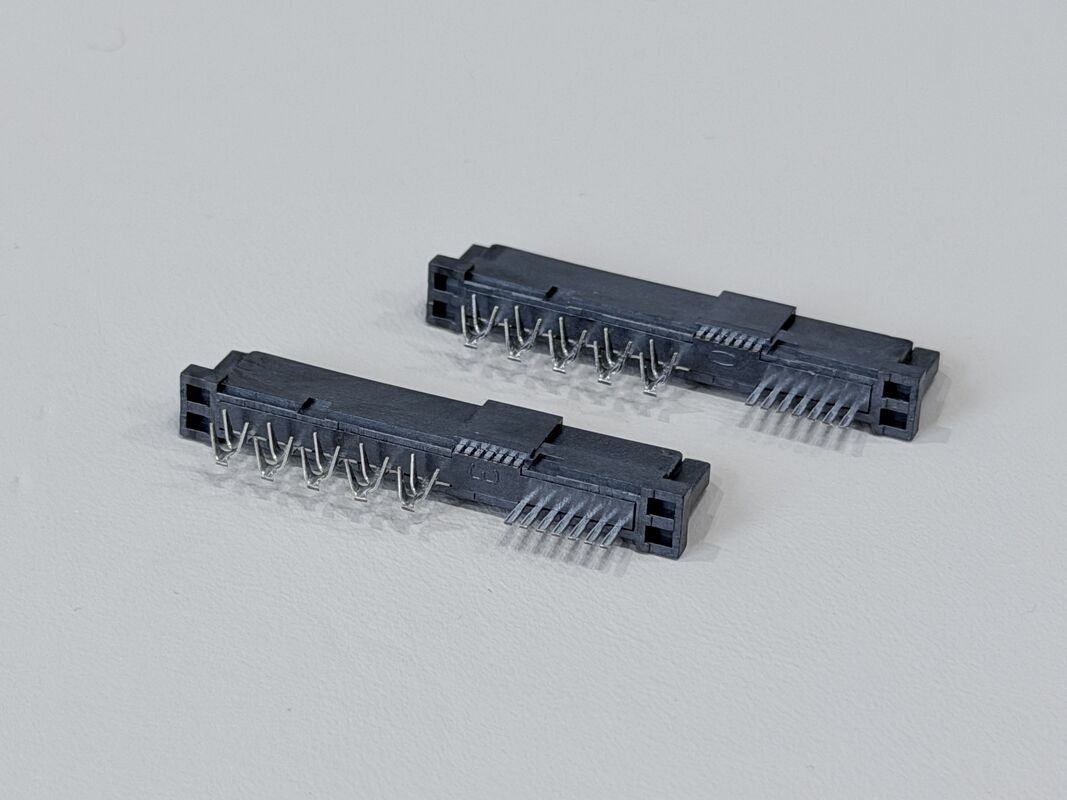 High-Reliability SAS 29P 180° IDC Female PCB Connector, Ni/Au/Sn Plated Terminals | Electrical Wire Cable Connector Customization for Server & Power Applications