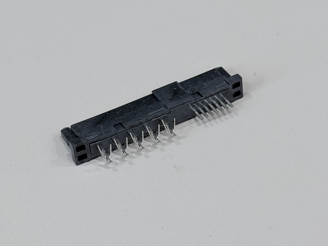 High-Reliability SAS 29P 180° IDC Female PCB Connector, Ni/Au/Sn Plated Terminals | Electrical Wire Cable Connector Customization for Server & Power Applications