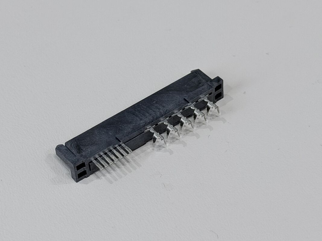 High-Reliability SAS 29P 180° IDC Female PCB Connector, Ni/Au/Sn Plated Terminals | Electrical Wire Cable Connector Customization for Server & Power Applications