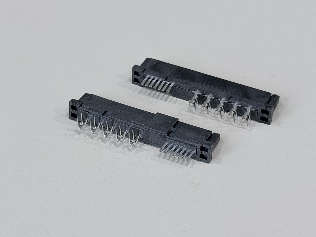 High-Reliability SAS 29P 180° IDC Female PCB Connector, Ni/Au/Sn Plated Terminals | Electrical Wire Cable Connector Customization for Server & Power Applications