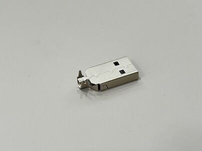 USB 2.0 AM Connector Two-Piece Metal Shell 24.7mm | Electrical Wire Cable Terminal Connector for Power & Data Transmission