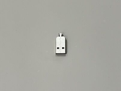 USB 2.0 AM Connector Two-Piece Metal Shell | 24.7mm Length | 2.2mm Cable OD | Electrical Wire Terminal Connector for Data & Power Transmission