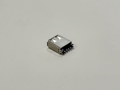 USB 2.0 A/F Clamp-Type Connector with Protective Housing | Gold-Flash Plated Terminal Connector for PCB, Cable Assembly & Electronic Devices
