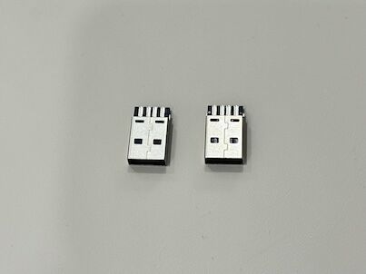 High-Durability USB 2.0 AM Connector – Integrated Solder-Type Black Housing Gold-Flash Plated Interconnect