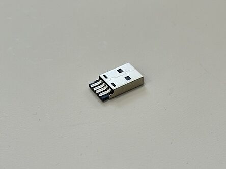 High-Durability USB 2.0 AM Integrated Connector | Wire Solder Type | Gold-Plated Contacts & Nickel-Plated Shell | Electrical Signal Power Transmission Connector