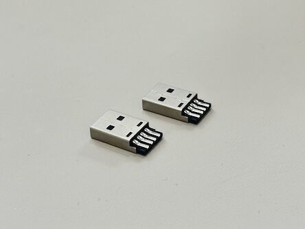 High-Durability USB 2.0 AM Integrated Connector | Wire Solder Type | Gold-Plated Contacts & Nickel-Plated Shell | Electrical Signal Power Transmission Connector