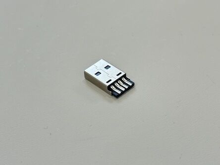 High-Durability USB 2.0 AM Integrated Connector | Wire Solder Type | Gold-Plated Contacts & Nickel-Plated Shell | Electrical Signal Power Transmission Connector