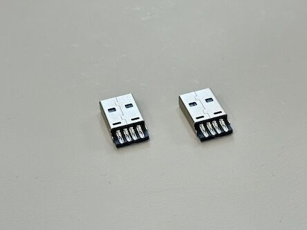 High-Durability USB 2.0 AM Integrated Connector | Wire Solder Type | Gold-Plated Contacts & Nickel-Plated Shell | Electrical Signal Power Transmission Connector