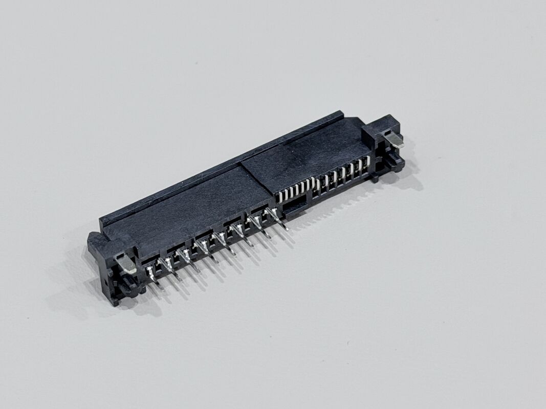 SAS 3.0 29Pin Female PCB Connector, 1.27mm Pitch Mixed SMT + TH Pin Terminal Connector for Server, Automotive & Power Wire Cable Signal Transmission