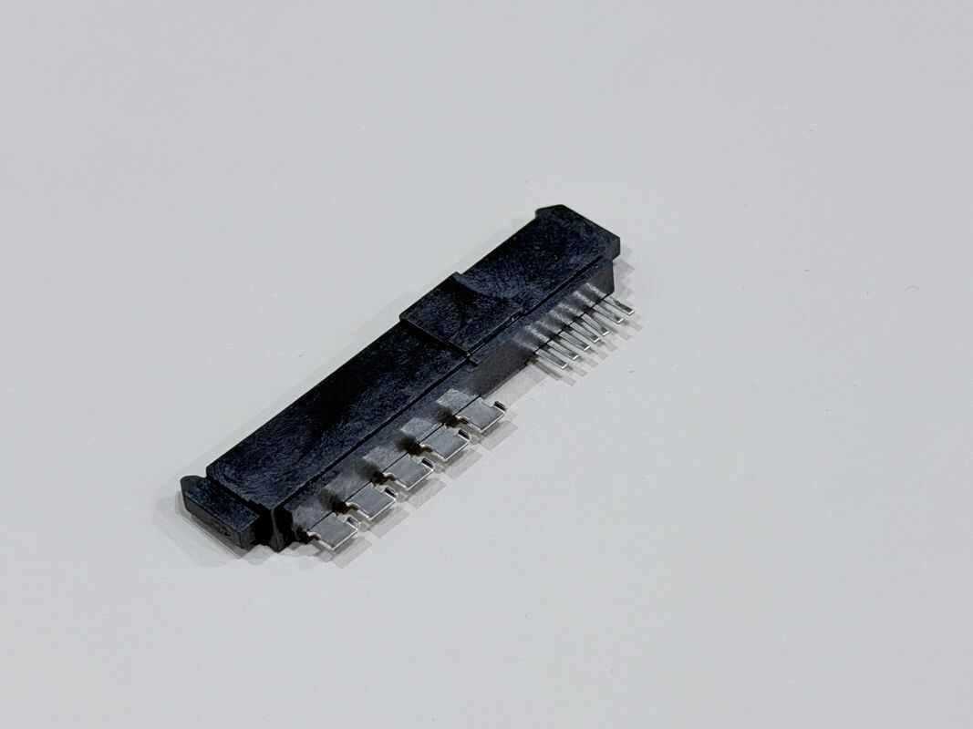 SAS 29P Dummy Female PCB Connector 1.27mm Pitch 180° Solder Wire Terminal Connector, 15U