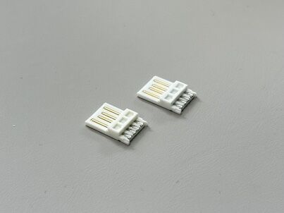 USB 2.0 AM Male Wire Solder Connector 5U Gold-Plated Terminal for Power & Data Transmission Cable Assembly