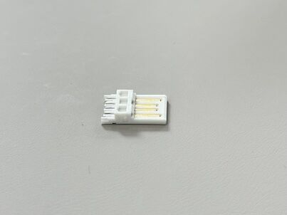 USB 2.0 AM Male Wire Solder Connector 5U Gold-Plated Terminal for Power & Data Transmission Cable Assembly