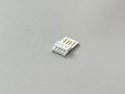 USB 2.0 AM Male Wire Solder Connector 5U Gold-Plated Terminal for Power & Data Transmission Cable Assembly