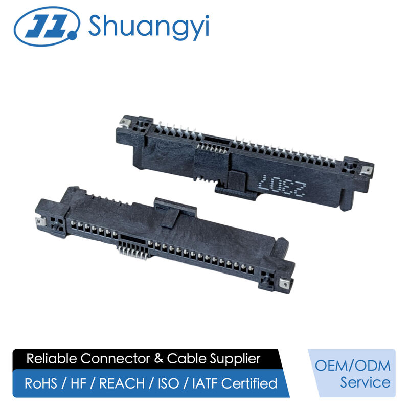 SAS 29P SMT Female Connector 1.27mm Pitch, Type 45 Version with 30U