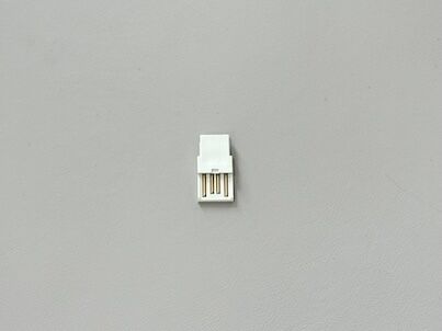 USB 2.0 AM Connector Three-Piece Wire Solder Type Gold-Plated White Shell | Electrical Signal Wire Cable Terminal Connector for PCB/Customization