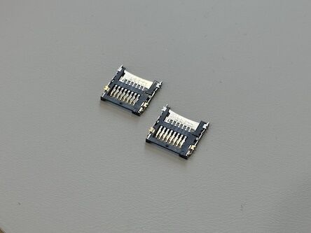 TF Card Connector 1.5H Old Version Push-Push Micro Memory Slot, SMT PCB Electronic Connector for Mobile Devices & Embedded Systems