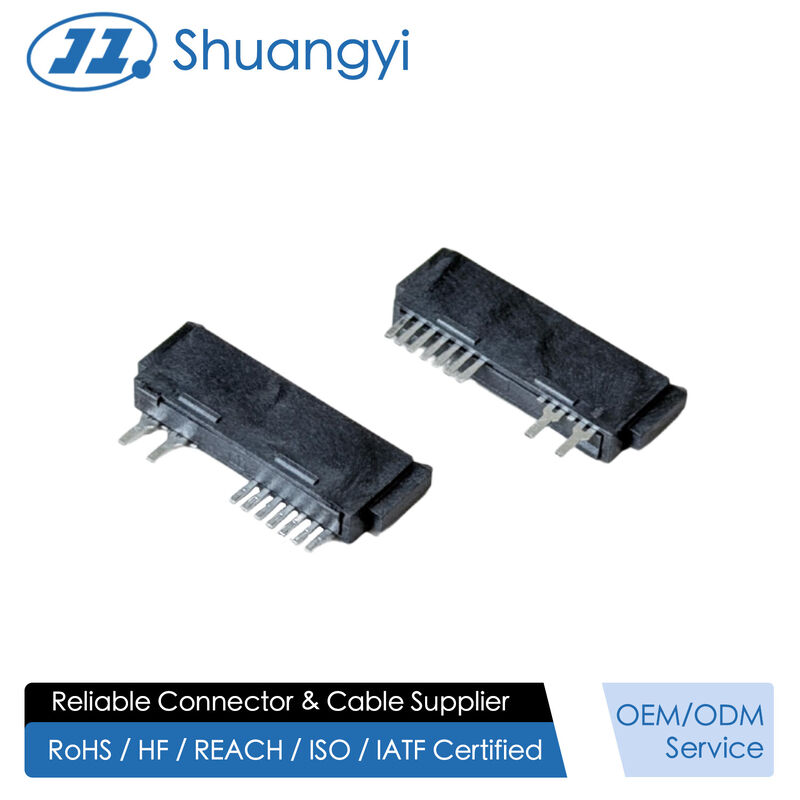 High-Reliability SATA 13Pin 180° Solder Wire Female Connector 1.27mm Pitch | Electrical Signal & Power Terminal Connector for Server, Automotive & Custom Wire Cable Transmission