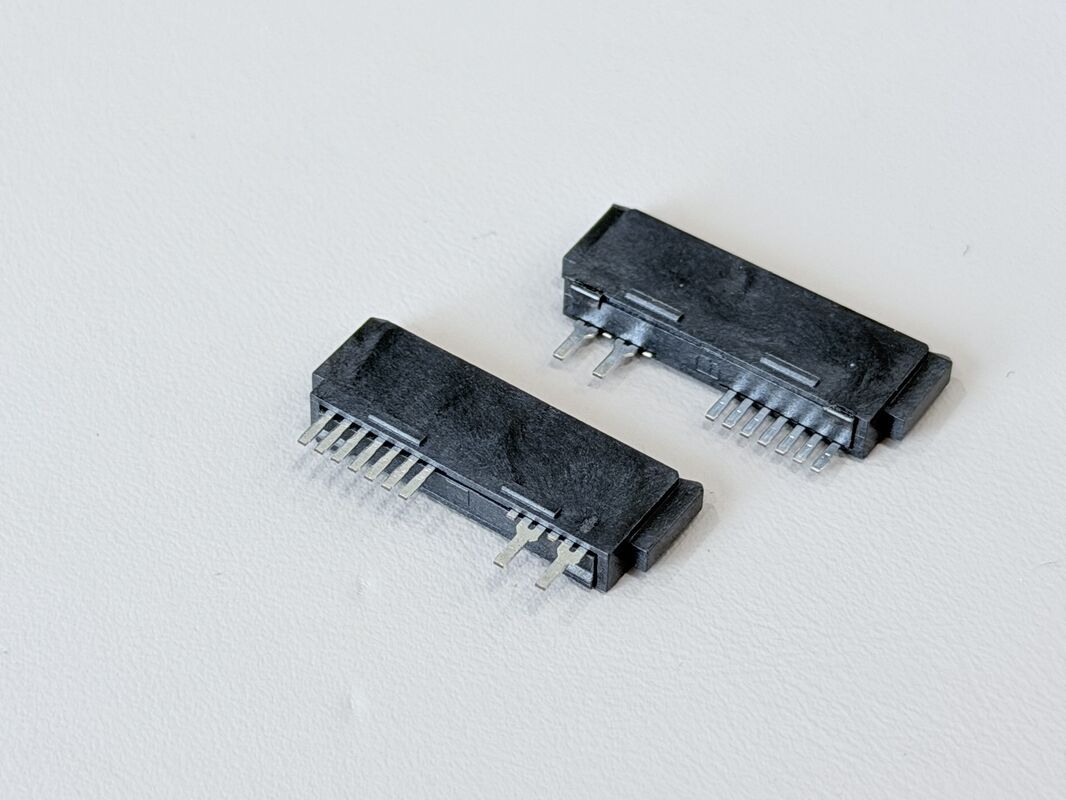 High-Reliability SATA 13Pin 180° Solder Wire Female Connector 1.27mm Pitch | Electrical Signal & Power Terminal Connector for Server, Automotive Wire Cable & Custom Harness Transmission