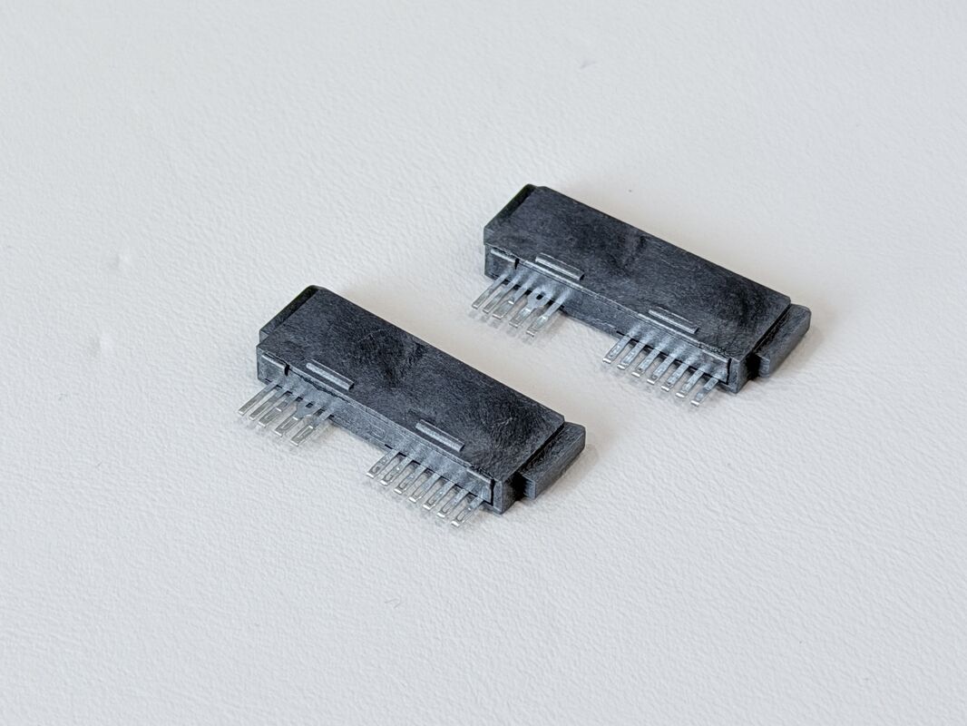 High-Reliability SATA 13Pin 180° Wire Solder Female Connector 1.27mm Pitch | Electrical Signal & Power Terminal Connector for Server, Automotive & Custom Wire Cable Transmission