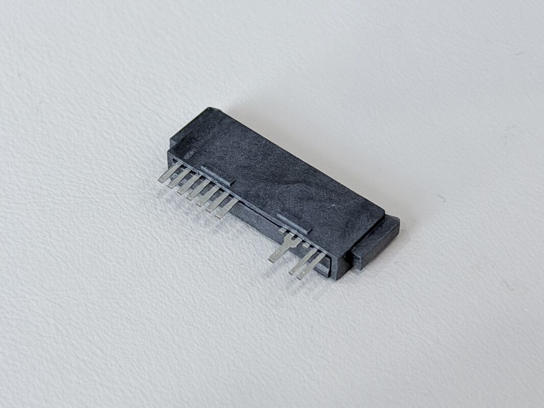 High-Reliability SATA 13Pin 180° Wire Solder Female Connector 1.27mm Pitch | Electrical Signal & Power Terminal Connector for Server, Automotive & Custom Wire Cable Transmission