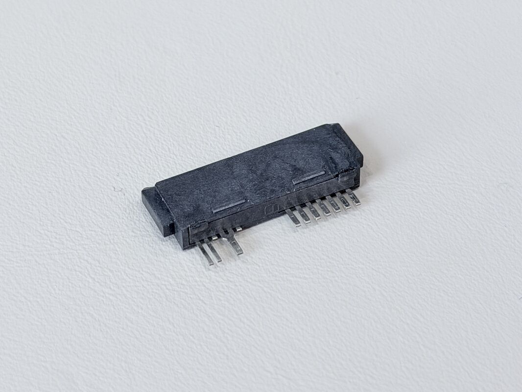 High-Reliability SATA 13Pin 180° Wire Solder Female Connector 1.27mm Pitch | Electrical Signal & Power Terminal Connector for Server, Automotive & Custom Wire Cable Transmission