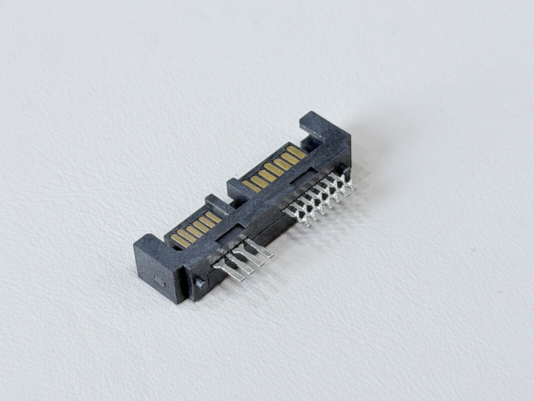 High-Reliability SATA 13Pin 180° Male Wire Cable Connector 1.27mm Pitch | Electrical Electronic Signal & Power Terminal Connector for Server, Automotive & Custom Wire Harness Transmission