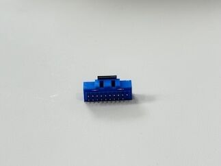 20-Pin IDC Dual-Row Enclosed Male Connector, Pin-Header Type, Exposed 3.2mm, Electronic PCB Signal Connector for Custom Wiring & Transmission Systems