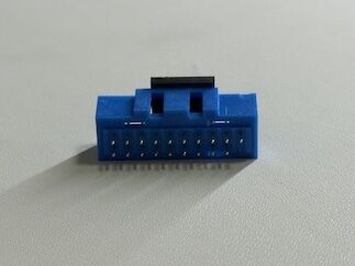 20-Pin IDC Dual-Row Enclosed Male Connector, Pin-Header Type, Exposed 3.2mm, Electronic PCB Signal Connector for Custom Wiring & Transmission Systems