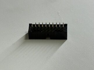 IDC 20-Pin Dual-Row Fully-Shrouded Male Connector, Pin-Header Type, Exposed 3.2mm Gold-Plated G/F