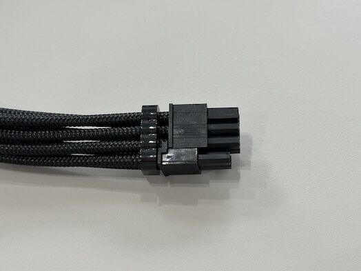 PCI-E 8Pin Male to 6+2Pin GPU Power Cable Connector – Braided Wire Harness for Modular PSU / Server