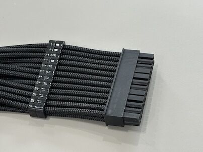 24Pin ATX Power Cable Connector Extension – Braided Wire Harness for Modular PSU / Motherboard