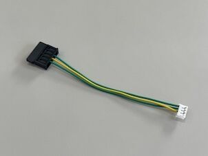 4Pin Molex Power Connector Y Splitter Cable – 1 to 2 Female Electrical Wire Harness for PC / Server / LED